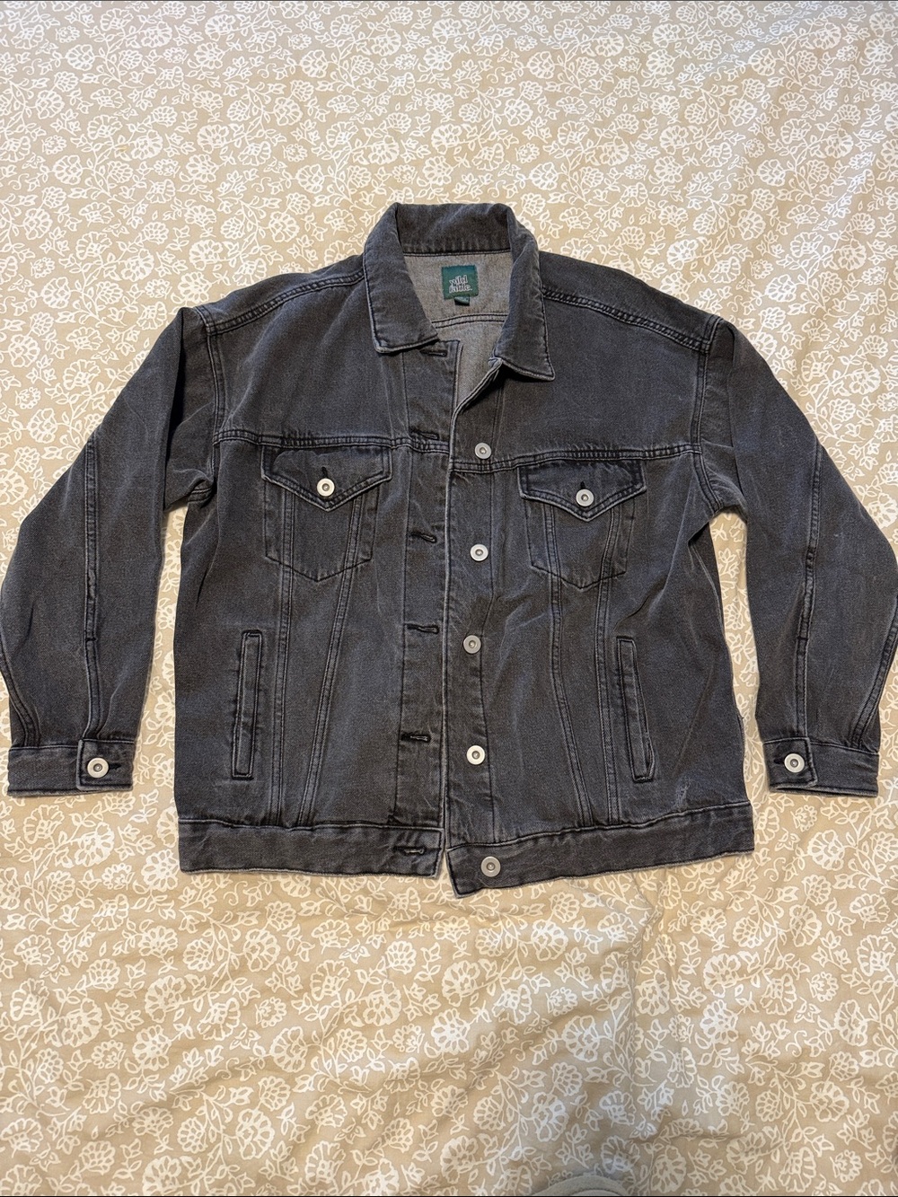 Washed Black Denim Jacket